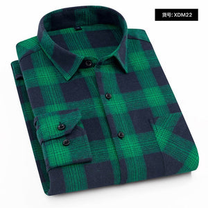 Plaid Shirt 2019 New Autumn Winter Flannel Red Checkered Shirt Men Shirts Long Sleeve Chemise Homme Cotton Male Check Shirts