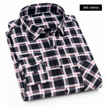 Load image into Gallery viewer, Plaid Shirt 2019 New Autumn Winter Flannel Red Checkered Shirt Men Shirts Long Sleeve Chemise Homme Cotton Male Check Shirts