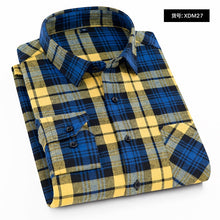 Load image into Gallery viewer, Plaid Shirt 2019 New Autumn Winter Flannel Red Checkered Shirt Men Shirts Long Sleeve Chemise Homme Cotton Male Check Shirts