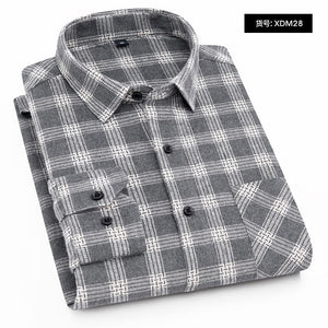 Plaid Shirt 2019 New Autumn Winter Flannel Red Checkered Shirt Men Shirts Long Sleeve Chemise Homme Cotton Male Check Shirts