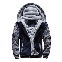 Load image into Gallery viewer, Winter Men Hooded Coat 2019 Thick Warm Jackets Parka Men Windbreaker Two Pieces Coat +Pant Casual Camouflage Tracksuit Man Hoody