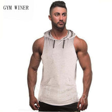 Load image into Gallery viewer, 2019 New Cotton High Quality Camou tops Gyms Camouflage hooded tank  Mans Fitness Bodybuilding Gyms  Runners Camouflage Clothing