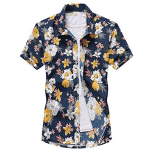 Load image into Gallery viewer, Mens Summer Beach Hawaiian Shirt 2018 Brand Short Sleeve Plus Size Floral Shirts Men Casual Holiday Vacation Clothing Camisas