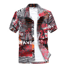 Load image into Gallery viewer, Mens Summer Beach Hawaiian Shirt 2018 Brand Short Sleeve Plus Size Floral Shirts Men Casual Holiday Vacation Clothing Camisas