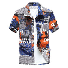 Load image into Gallery viewer, Mens Summer Beach Hawaiian Shirt 2018 Brand Short Sleeve Plus Size Floral Shirts Men Casual Holiday Vacation Clothing Camisas