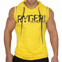 Load image into Gallery viewer, Summer Brand Clothing Bodybuilding Letters Fitness Men Gyms Hooded Tank Top Vest Sportswear Sleeveless Shirt Hoodie Musculation