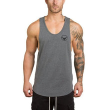 Load image into Gallery viewer, Brand gyms clothing Brand singlet canotte bodybuilding stringer tank top men fitness shirt muscle guys sleeveless vest Tanktop