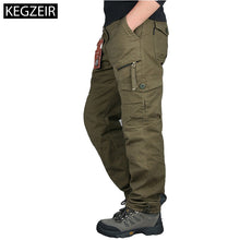 Load image into Gallery viewer, 2019 Spring Autumn Mens Army Pants Straight Long Men Trousers Casual Streetwe tactical Pants Men Plus Size Pantalon Cargo Homme