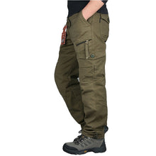 Load image into Gallery viewer, 2019 Spring Autumn Mens Army Pants Straight Long Men Trousers Casual Streetwe tactical Pants Men Plus Size Pantalon Cargo Homme