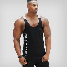 Load image into Gallery viewer, Solid Gym Men Stringer Tank Top Bodybuilding Fitness Singlets Muscle Vest Tee