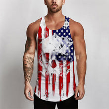 Load image into Gallery viewer, Skull Printing Bodybuilding Stringer Tank Tops men Gyms Stringer Shirt Fitness Tank Top Men Gyms Clothing Cotton Vest Shipping