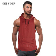 Load image into Gallery viewer, 2019 New Cotton High Quality Camou tops Gyms Camouflage hooded tank  Mans Fitness Bodybuilding Gyms  Runners Camouflage Clothing