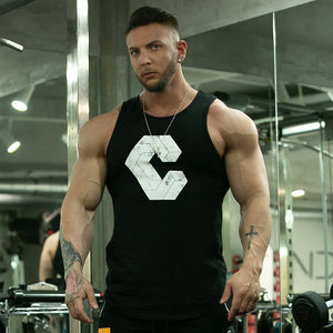 Brand Bodybuilding Stringer Sport T Shirt GYM Tank Tops Running Vest Men Fitness Sleeveless Undershirt Golds Gym Top Men Cloth