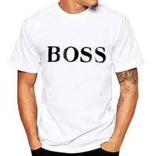 Load image into Gallery viewer, Fashion summer T-shirts with round collars and short sleeves in Europe and the United States BOSS printed T-shirts men&#39;s trend