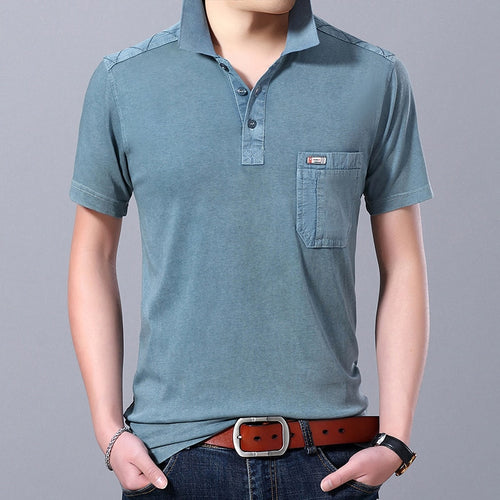 2019 New Fashions Brand Summer Polo Shirt Men's Solid Color Slim Fit Short Sleeve Top Grade Cotton Boys Polos Casual Men Clothes