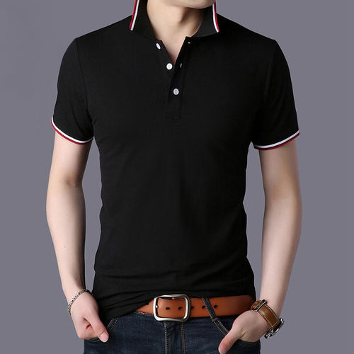 2019 Summer Men Polo Shirt Men Business Casual 95% Cotton Brand New Male Short Sleeve Polo Shirts Plus Size 3XL