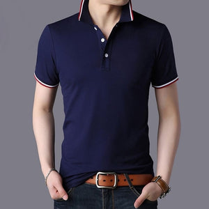 2019 Summer Men Polo Shirt Men Business Casual 95% Cotton Brand New Male Short Sleeve Polo Shirts Plus Size 3XL