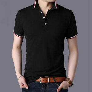 2019 Summer Men Polo Shirt Men Business Casual 95% Cotton Brand New Male Short Sleeve Polo Shirts Plus Size 3XL