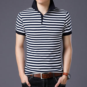 England Style Striped 2019 Brand Fashion Polo Shirts Short Sleeve Men Summer Cotton Breathable Tops Tee ASIAN SIZE M-5XL 6XL