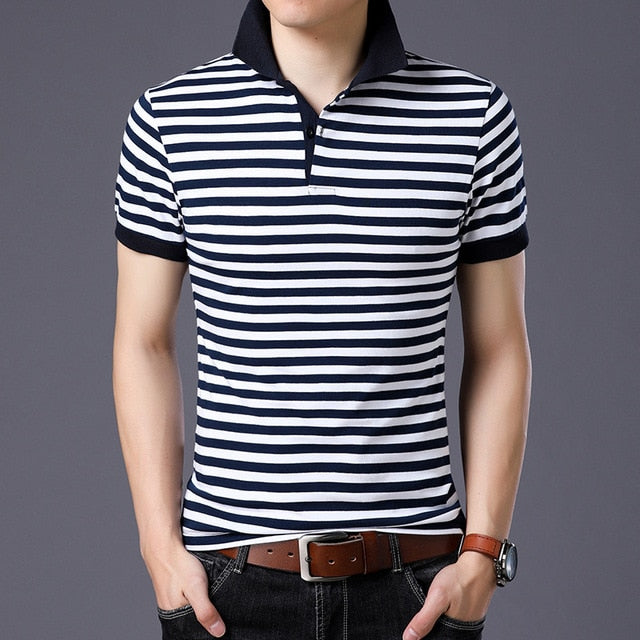 England Style Striped 2019 Brand Fashion Polo Shirts Short Sleeve Men Summer Cotton Breathable Tops Tee ASIAN SIZE M-5XL 6XL