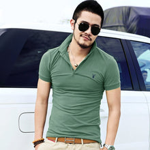 Load image into Gallery viewer, Men&#39;s Polo Shirt High Quality Solid Men Cotton Short Sleeve shirt Brands Summer polo Shirts Men 3XL