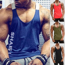 Load image into Gallery viewer, Men&#39;s Muscle Sleeveless Tank Top Tee Shirt Breathable Bodybuilding Sport Fitness Vest gym vest fitness men workout Singlet Shirt