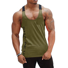 Load image into Gallery viewer, Men&#39;s Muscle Sleeveless Tank Top Tee Shirt Breathable Bodybuilding Sport Fitness Vest gym vest fitness men workout Singlet Shirt