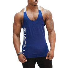 Load image into Gallery viewer, Men&#39;s Muscle Sleeveless Tank Top Tee Shirt Breathable Bodybuilding Sport Fitness Vest gym vest fitness men workout Singlet Shirt