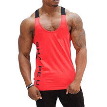 Load image into Gallery viewer, Men&#39;s Muscle Sleeveless Tank Top Tee Shirt Breathable Bodybuilding Sport Fitness Vest gym vest fitness men workout Singlet Shirt