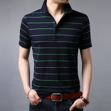 Load image into Gallery viewer, 2019 New Fashion Brand Summer Polo Shirt Men Top Grade Striped Slim Fit Short Sleeve Boyfriend Gift Polos Casual Men Clothes