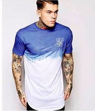 Load image into Gallery viewer, Fashion Men&#39;s Casual T-shirts Short Sleeve Gradient siksilk O-neck T-shirt for Men Clothes 2019 Brand T-shirts New Men