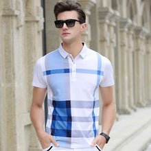 Load image into Gallery viewer, Men Polo Shirt Hot Sale New plaid 2019 Summer Fashion classic casual tops Short Sleeves Famous Brand Cotton Skull High quality