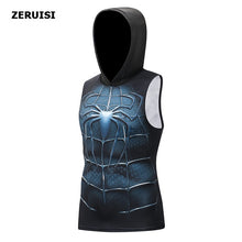 Load image into Gallery viewer, Superhero 3D printing bodybuilding stringer tank top men High elasticity fitness vest muscle guys sleeveless hoodies vest