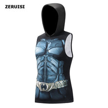 Load image into Gallery viewer, Superhero 3D printing bodybuilding stringer tank top men High elasticity fitness vest muscle guys sleeveless hoodies vest