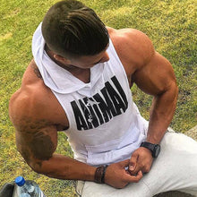 Load image into Gallery viewer, Men Bodybuilding Tank top Summer Gyms Fitness Workout Sleeveless Sweatshirt Cotton Hooded Vest Male Casual Crossfit Clothing