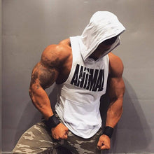 Load image into Gallery viewer, Men Bodybuilding Tank top Summer Gyms Fitness Workout Sleeveless Sweatshirt Cotton Hooded Vest Male Casual Crossfit Clothing