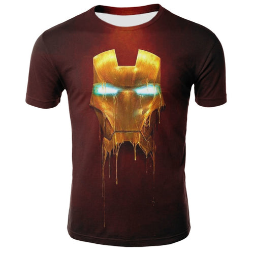 2018 Marvel Avengers 3 Iron Man 3D Print T-shirt Men/Women Superhero T shirt fitness Clothing Man's Tops Tee