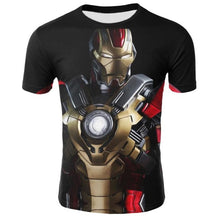 Load image into Gallery viewer, 2018 Marvel Avengers 3 Iron Man 3D Print T-shirt Men/Women Superhero T shirt fitness Clothing Man&#39;s Tops Tee