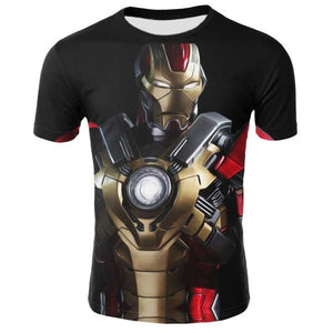 2018 Marvel Avengers 3 Iron Man 3D Print T-shirt Men/Women Superhero T shirt fitness Clothing Man's Tops Tee