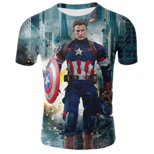 2018 Marvel Avengers 3 Iron Man 3D Print T-shirt Men/Women Superhero T shirt fitness Clothing Man's Tops Tee