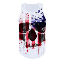 Load image into Gallery viewer, Skull Printing Bodybuilding Stringer Tank Tops men Gyms Stringer Shirt Fitness Tank Top Men Gyms Clothing Cotton Vest Shipping