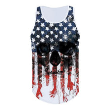 Load image into Gallery viewer, Skull Printing Bodybuilding Stringer Tank Tops men Gyms Stringer Shirt Fitness Tank Top Men Gyms Clothing Cotton Vest Shipping