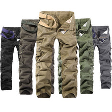 Load image into Gallery viewer, Shujin Mens Tactical Pants Joggers Casual Male Cargo Pants Cotton Trousers Multi Pocket Military Style Green Pants Size 40