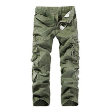 Load image into Gallery viewer, Shujin Mens Tactical Pants Joggers Casual Male Cargo Pants Cotton Trousers Multi Pocket Military Style Green Pants Size 40