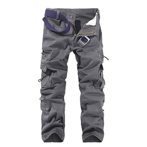 Shujin Mens Tactical Pants Joggers Casual Male Cargo Pants Cotton Trousers Multi Pocket Military Style Green Pants Size 40