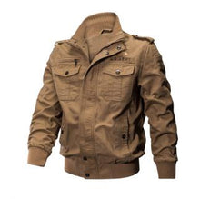 Load image into Gallery viewer, Man Military Army Tactical Jacket And Coats Outwear Breathable Light Windbreaker Male Casual Air Force Flight Jacket Plus Size