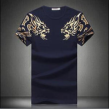 Load image into Gallery viewer, M-5XL 2019 Summer Short Sleeve Mens T Shirt New Fashion Kirin Print O-Neck T Shirt Men Casual Design Fitness Top Tee Shirt Homme