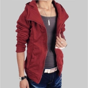 New Street Men's Leather Jacket Coat British Fashion Men's Leather Garment