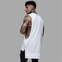 Load image into Gallery viewer, GYMPXINRAN Brandmens sleeveless vest SummerCotton Male Tank Tops gyms Clothing Bodybuilding Undershirt workout Fitness tank tops