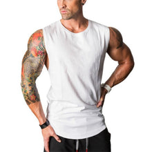 Load image into Gallery viewer, Skull Bodybuilding Stringer Tank Tops men Gyms Stringer Shirt Fitness Tank Top Men Gyms Clothing Cotton Vest hoodies